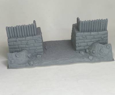 Roman Turf and Timber Gate (15mm)